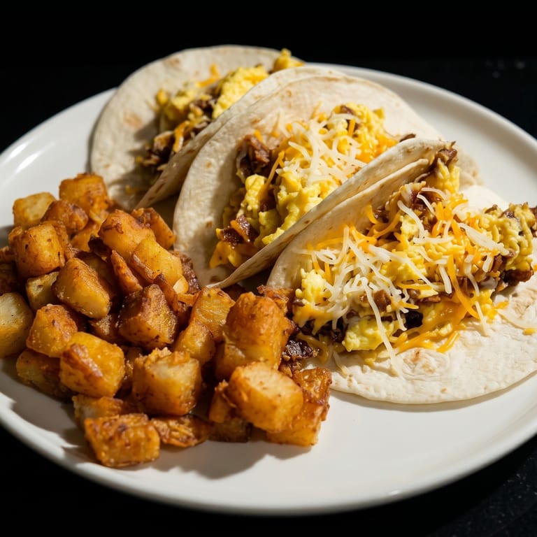 Delicious Breakfast Tacos Await