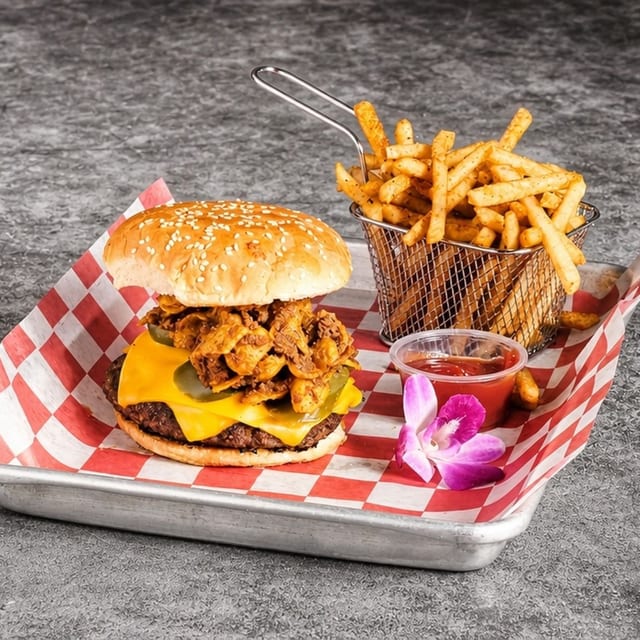 Frito Pie Burger.